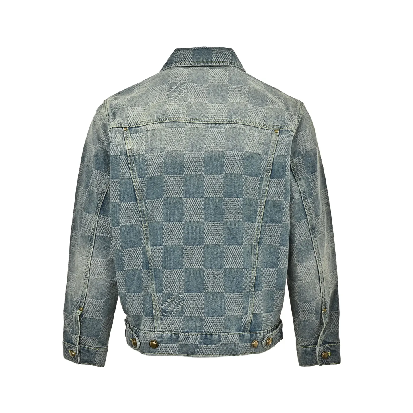Louis Vuitton/Louis Vuitton checkerboard denim jacket